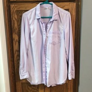 Old Navy lavender denim shirt